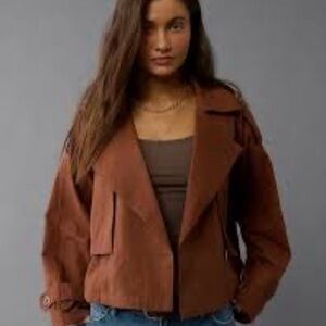 American Eagle Outfitters Brown Trench Coat